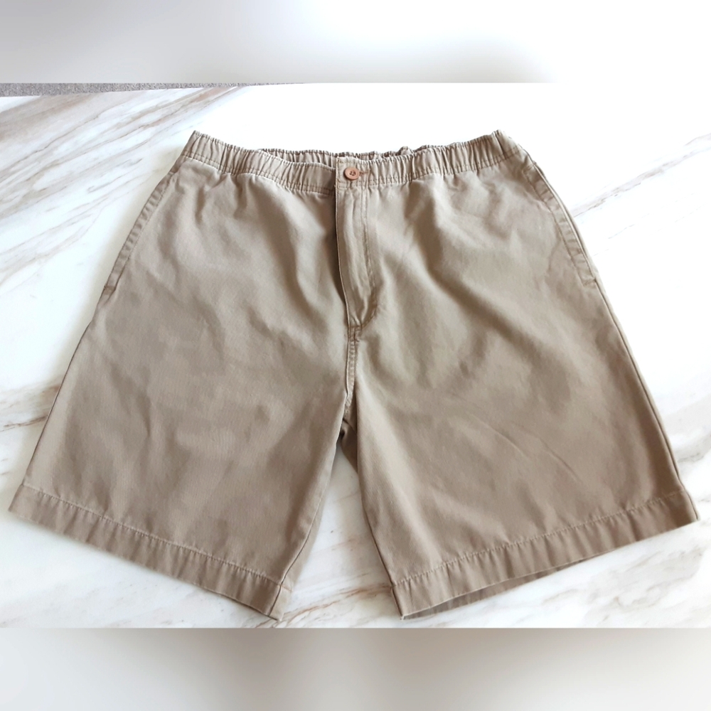 Austin Clothing Co Khaki 100% Cotton Drawstring Waist Short Sz XL